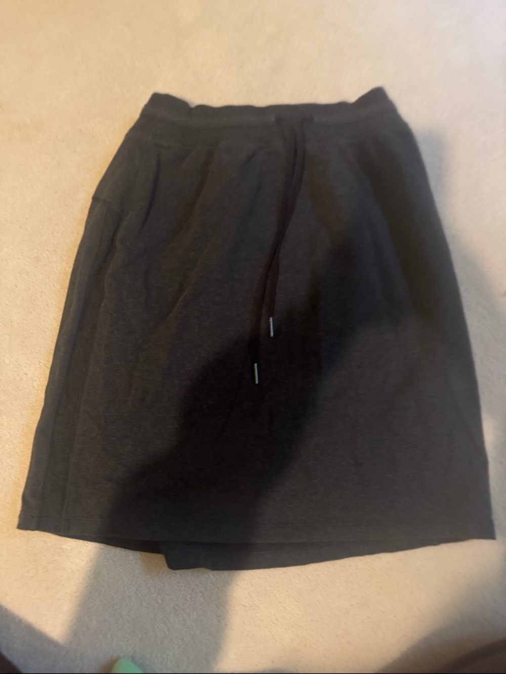 lululemon athletica Heathered Black start anew skirt 21”